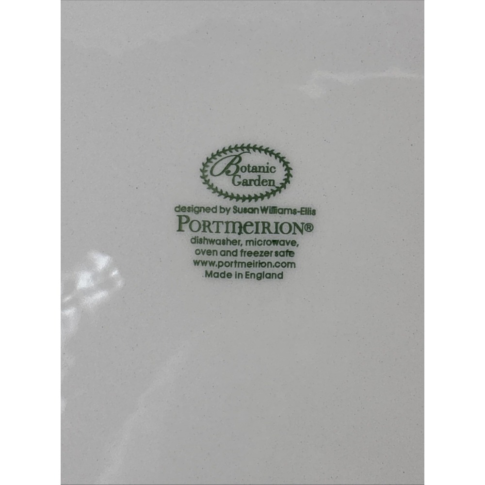 Portmeirion Botanic Garden Sunflower Motif Dinner Plate 10 inch Leaf Boarder - Picture 8 of 9